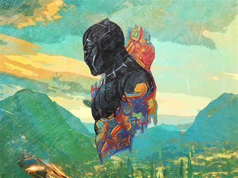 Desktop Wallpaper Black Panther Superhero Promo Art Hd