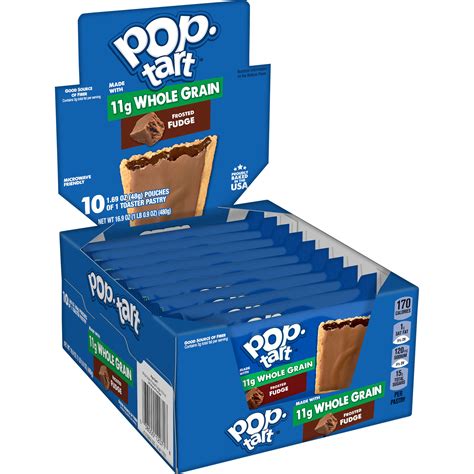 kellogg s® pop tart™ made with whole grain frosted fudge