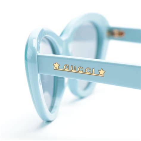 gucci gg1170s light blue cat eye sunglasses ebth