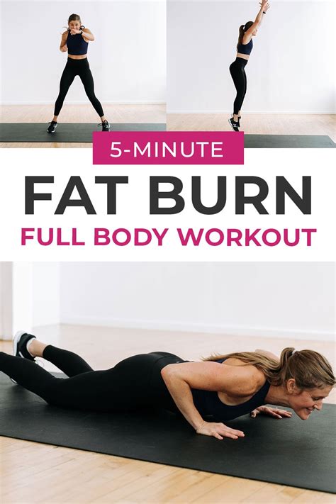 5 Minute Fat Burning Workout Chipper Workout Nourish Move Love