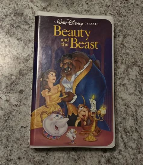 Walt Disney Beauty And The Beast Rare Vhs 1992 Black Diamond Classic
