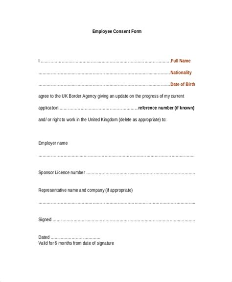 Free 27 Sample Consent Forms In Pdf Ms Word Excel