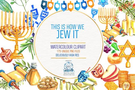 Jewish Celebration Clipart 175 Illustrations ~ Creative Market