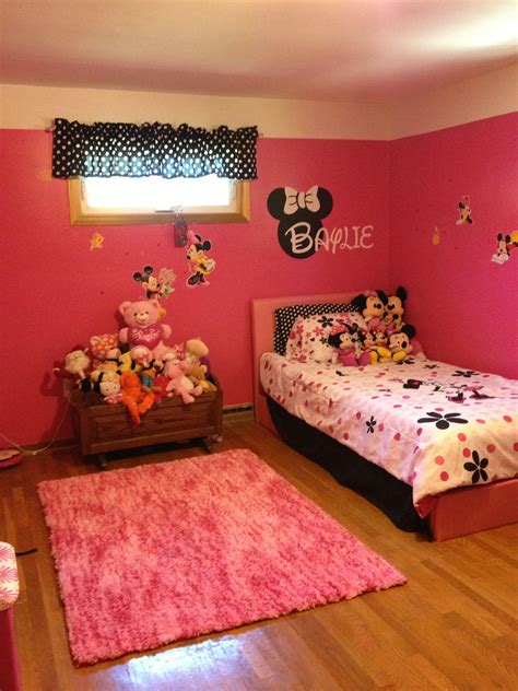 Minnie Mouse Bedroom Furniture Interactive Wood Toddler Bed Minnie