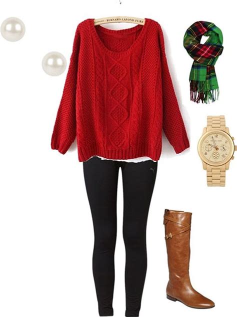 Five Outfits To Wear On Christmas Eve Cozy Christmas Outfit Holiday Outfits Cute Outfits