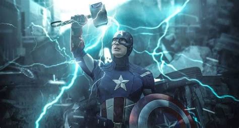 Captain America Mjolnir Poster