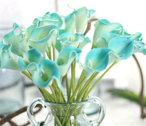 10 Stems Artificial White Calla Lily Table Centerpieces Cally Etsy