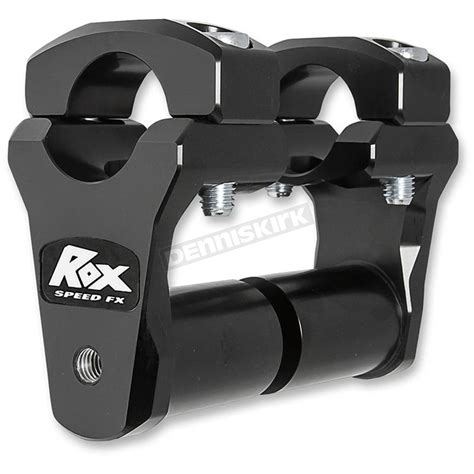 Dual rotation points allow rider to select optimum riding position for comfort and control. ROX Speed FX Black Anodized 2 in. Pivoting Handlebar ...