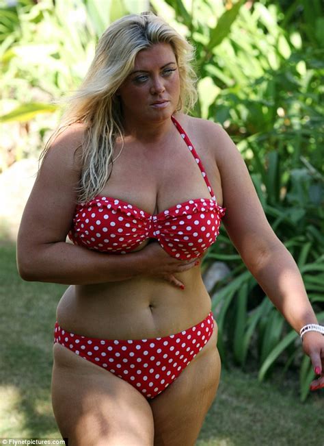 Gemma Collins Flaunts Her Curves In A Polka Dot Bikini As She Endures Another Tough Workout In