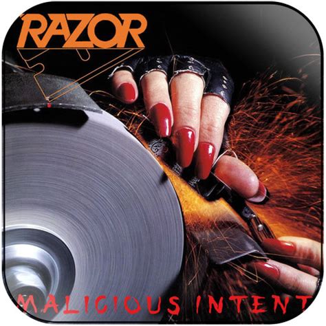 Razor Malicious Intent Album Cover Sticker Album Cover Sticker