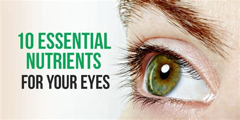 Top 10 Nutrients For Optimal Eye Health Dr Brahmanand Nayak