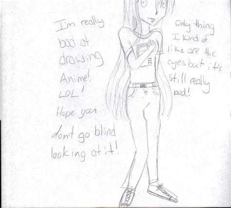 My Horrible Anime Drawing By Snakelovergirl247 On Deviantart