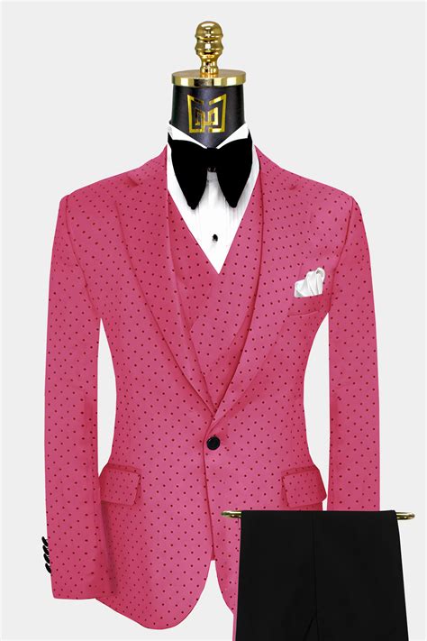Hot Pink Polka Dot Suit Gentlemans Guru