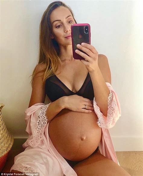 Pregnant Big Brother Star Krystal Forscutt Shares Her Birth Fears Daily Mail Online
