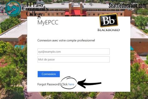 Epcc Blackboard Learn Login Page And Reset Password El Paso Community