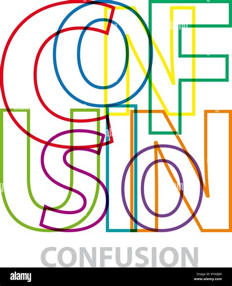 Vector Confusion Broken Text Stock Vector Image And Art Alamy