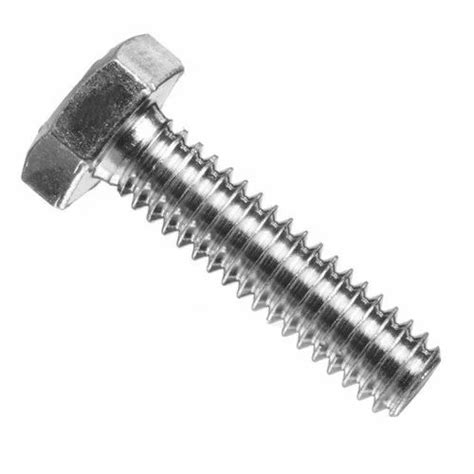 round stainless steel hex bolt material grade ss304 and 316 packaging type packet at rs 60