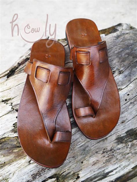 handmade leather sandals brown leather sandals womens etsy