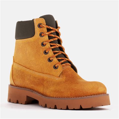 Yellow Chamois Leather Boots Marcoshoeseu Online Shop