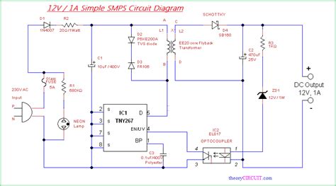 Smps Circuit Diagram With Explanation
