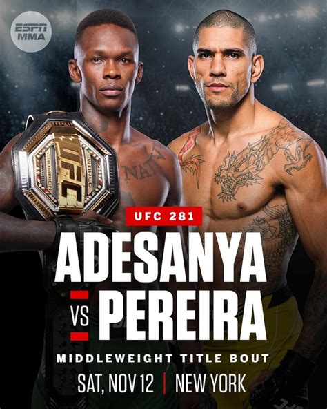 Ufc 281 Adesanya Vs Pereira Especial De Tv 2022 Imdb