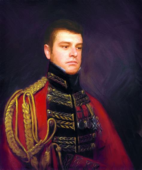 Self Portrait As 19th Century British General Portrait Self