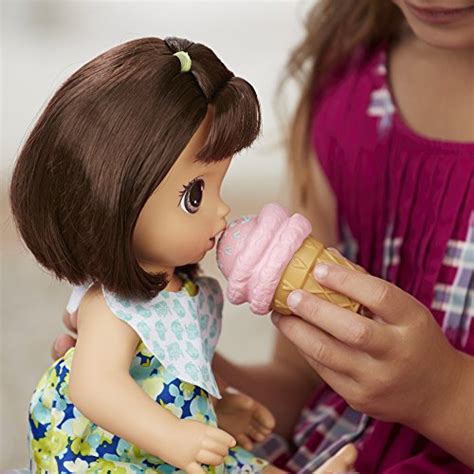 Baby Alive Magical Scoops Baby Brunette Baby Doll With Dress And