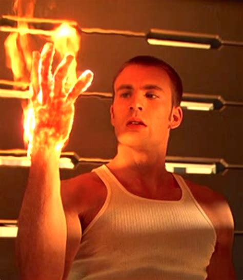 N°14 Chris Evans As Johnny Storm Human Torch Fantastic Four By Tim Story 2005 Chris