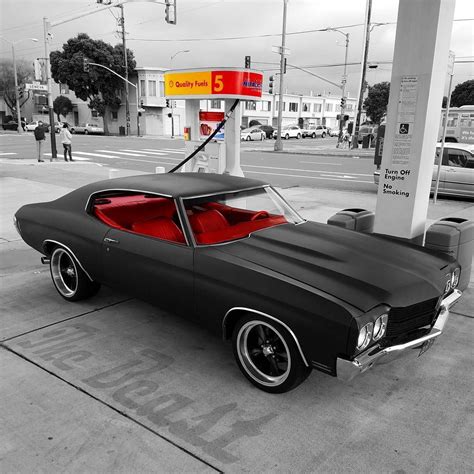 1970 Chevrolet Chevelle Matte Black Chevrolet Chevelle Classic Cars