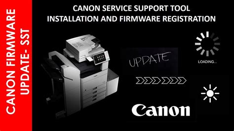 Canon Service Support Tool Install Firmware Registration Youtube