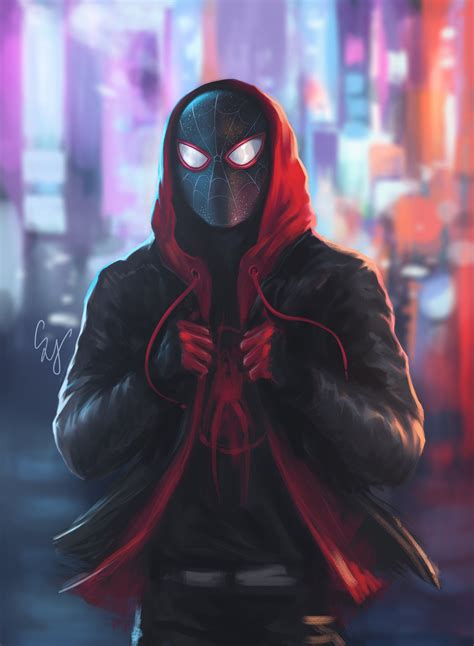 X24 Miles Morales Phone Wallpapers Thumbnail Fan Art By Sam Yang R