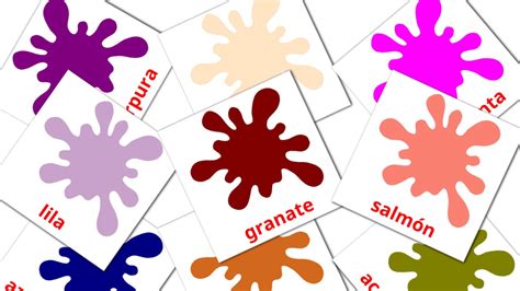 12 Tarjetas De Aprendizaje De Colores Gratis En Pdf Imágenes En Español
