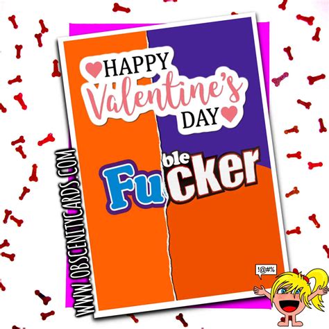 happy valentine s day fucker chocolate wrapper funny valentines card