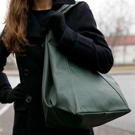 Green Leather Hobo Bag Womens Leather Bag Soft Leather Bag Soft