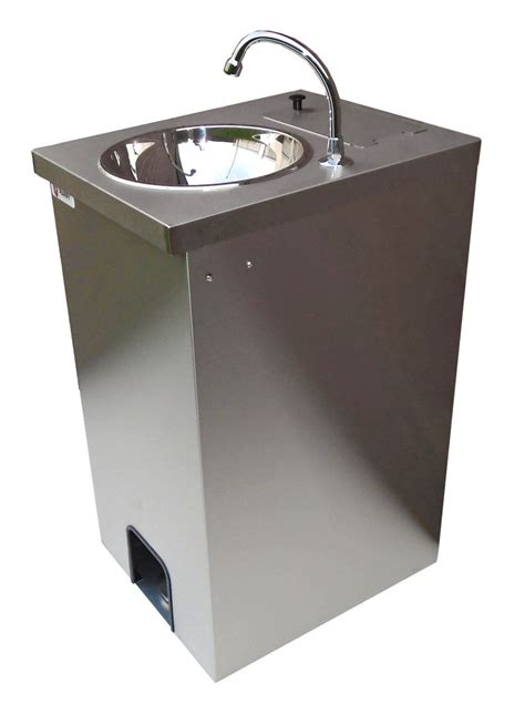 Hand Wash Station Portable Sink Hot Electric Ststeel Cupboard 25 Lts
