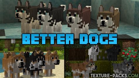 Better Dogs Texture Pack Download For Minecraft Youtube
