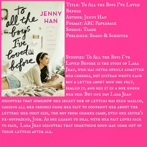 Hello Jenny Reviews Review To All The Boys Ive Loved Before By Jenny Han
