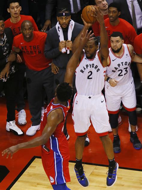 Kawhi leonard hit an iconic game winner in game 7 against the philadelphia 76ers. In photos: Kawhi Leonard's buzzer-beater sinks the 76ers ...