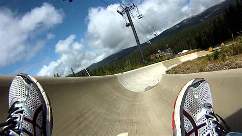 Mt Hood Skibowl Riding The Alpine Slide 8152015 Youtube