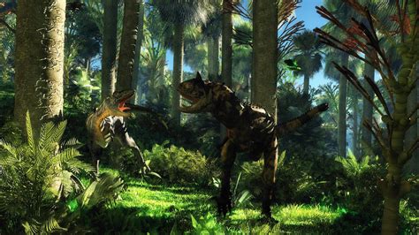 Динозавры спор джунгли обои для рабочего стола картинки фото