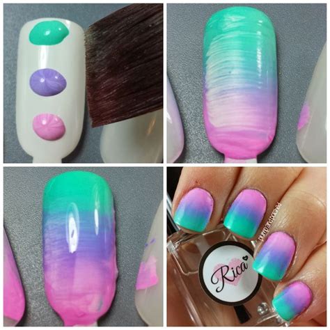 Plump And Polished The Beauty Buffs Pastels Gradient Nail Art