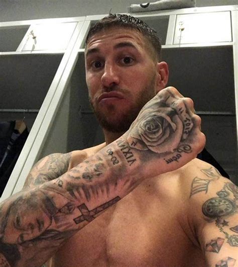 Sergio Ramos Tattoo Collection And Meaning Visual Arts Ideas