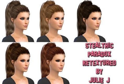 Stealthic Paradox Hair Rextured Sims 4 Hair