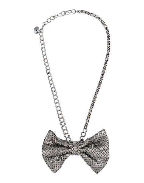 Laura B Necklace In Grey Gray Lyst