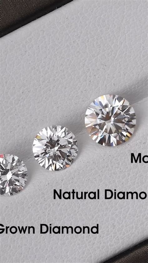 Comparison Moissanitelab Grown Diamondnatural Diamond Top