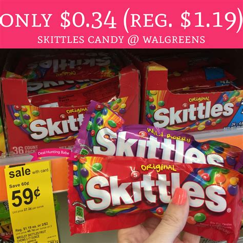 WOW! Only $0.34 (Regular $1.19) Skittle Candy @ Walgreens - Deal