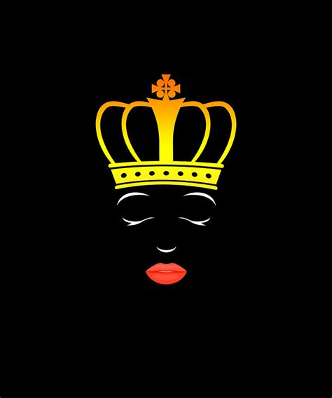 Queen Crown Lips Cool Funny Royal Wedding Digital Art By Eboni Dabila