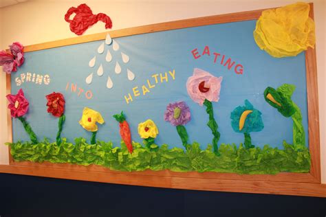 Bulletin Board - Healthy Eating | Cafeteria bulletin boards, Spring bulletin boards, Bulletin boards