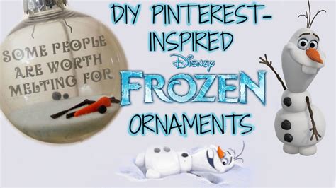 Diy Frozen Inspired Olaf Ornaments Youtube