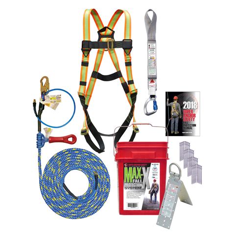 Super Anchor X Line Fall Protection Kit W Super Grab 30 Ft